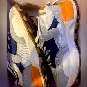 Blue and yellow Jordan’s